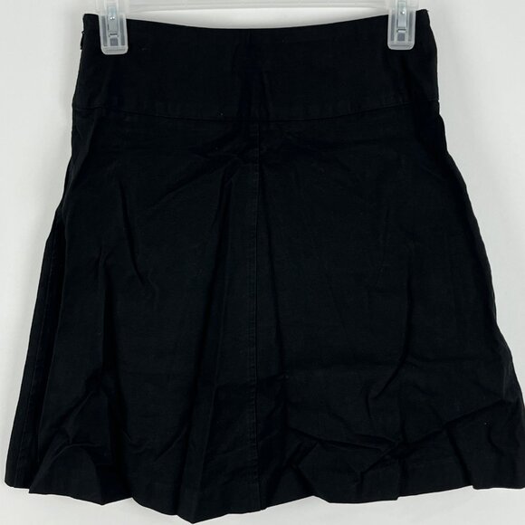 Francois Beauregard A Line Skirt Size XXS Black Waist 26in Zip Closure Stretch - Picture 5 of 7
